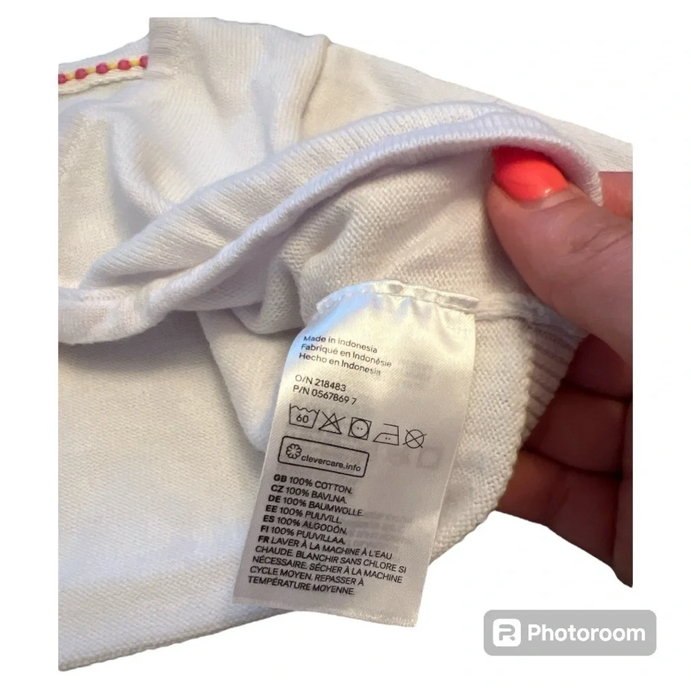 H&M natural white cotton bolero size 18M